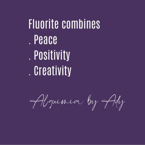 Purple Fluorite silver statement chunky necklace - Picture 7 of 7